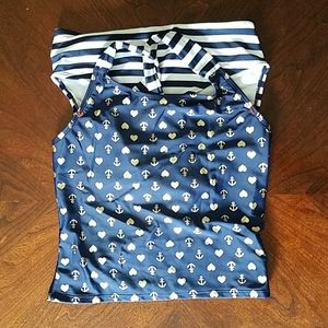 Anchors and stripes tankini Cat and Jack